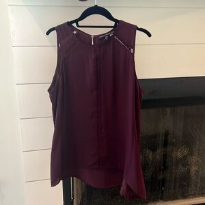 White House Black Market Burgundy Tank